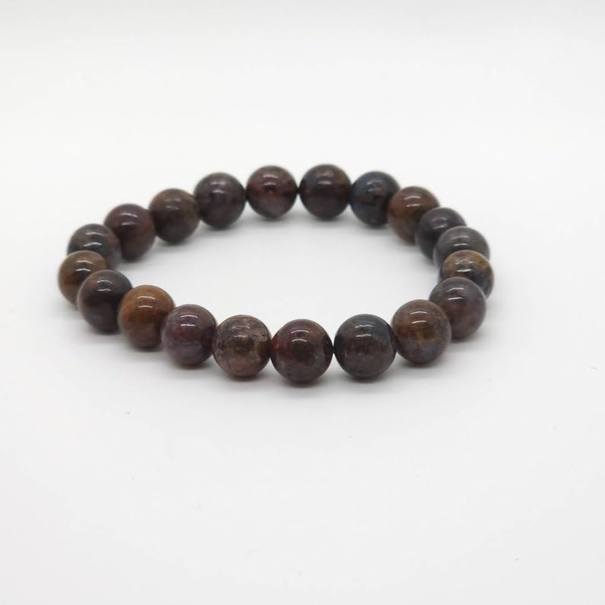 Unisex Natural Pietersite 10mm Bead Stretchable Bracelet, Healing